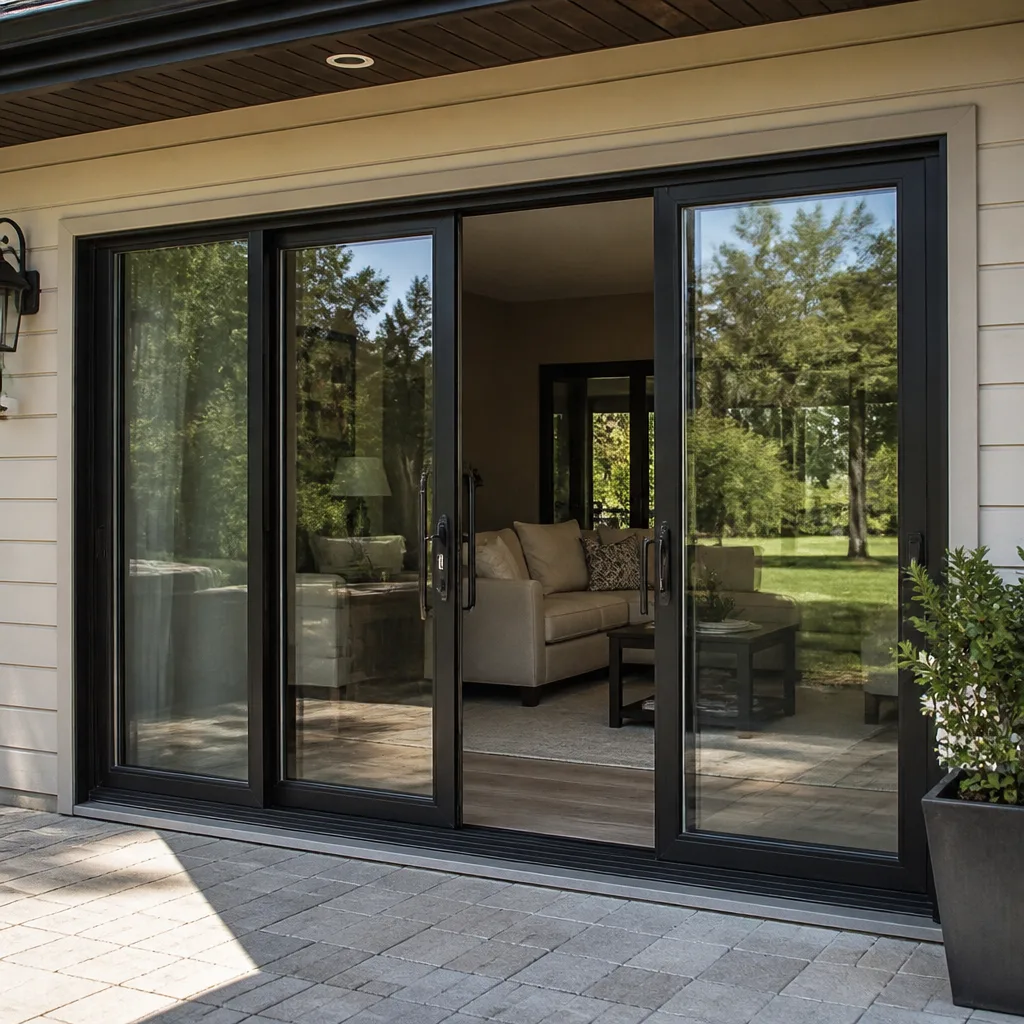 Sliding glass doors